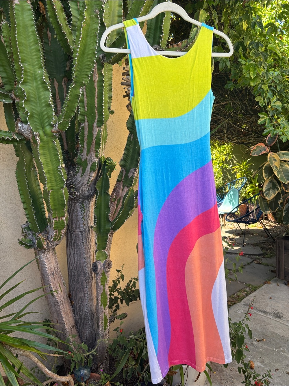 Mara Hoffman Multicolor Wave Midi Dress